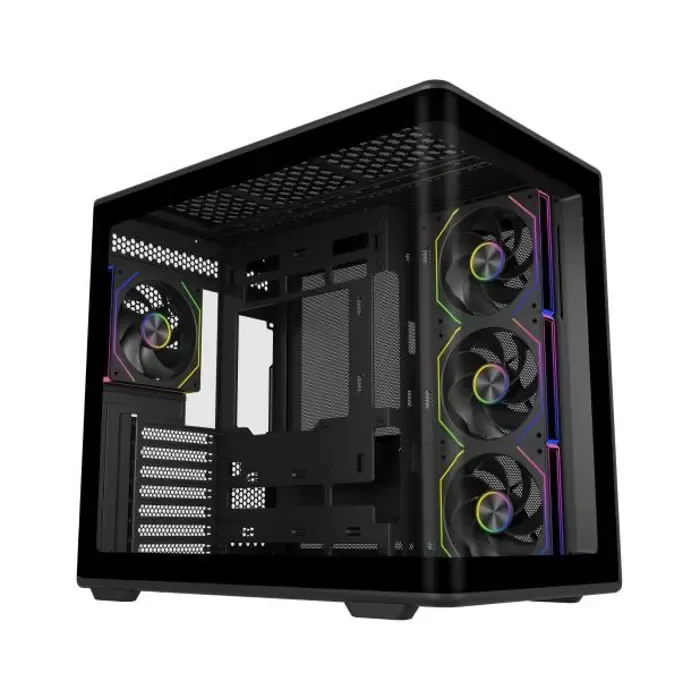 cooler master elite 600 tower black, transparent - slika 1