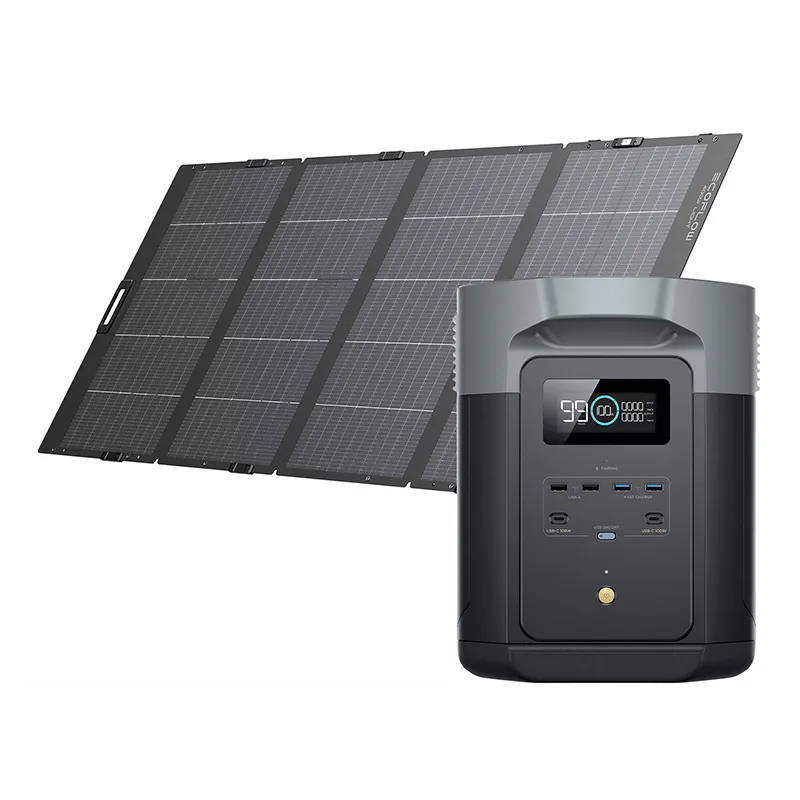 bundle ecoflow delta 2 max + pv panel 400w (folding) - slika 1