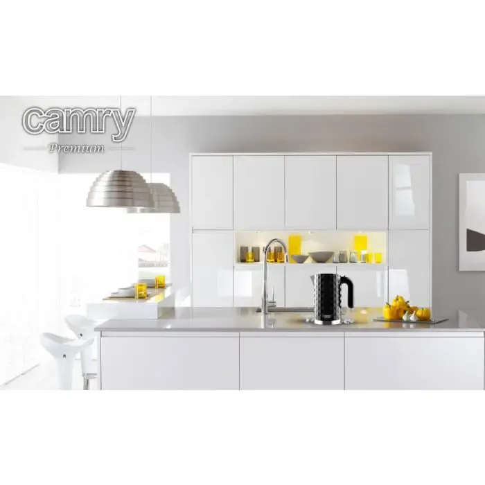 camry electric water heater black 1.7l 2200w - slika 2
