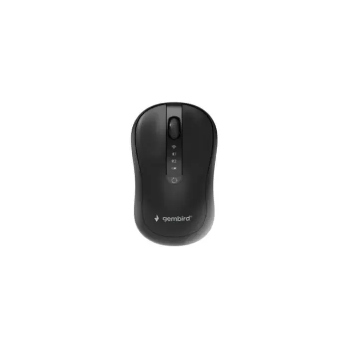 gembird dual-mode 4-button wireless mouse, black - slika 1