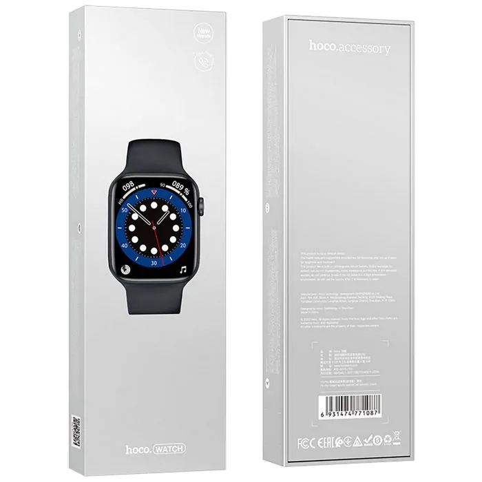 hoco. pametni sat, 1.85" zaslon, dual bluetooth, ip68 - y5 pro - slika 2