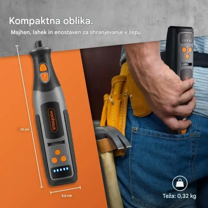 vonhaus večnamensko baterijsko rotacijsko orodje s kovčkom - slika 2