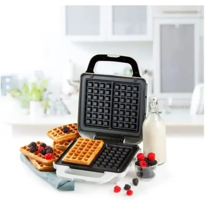domo tasty waffle xl, waffle maker (white/stainless steel) - slika 5