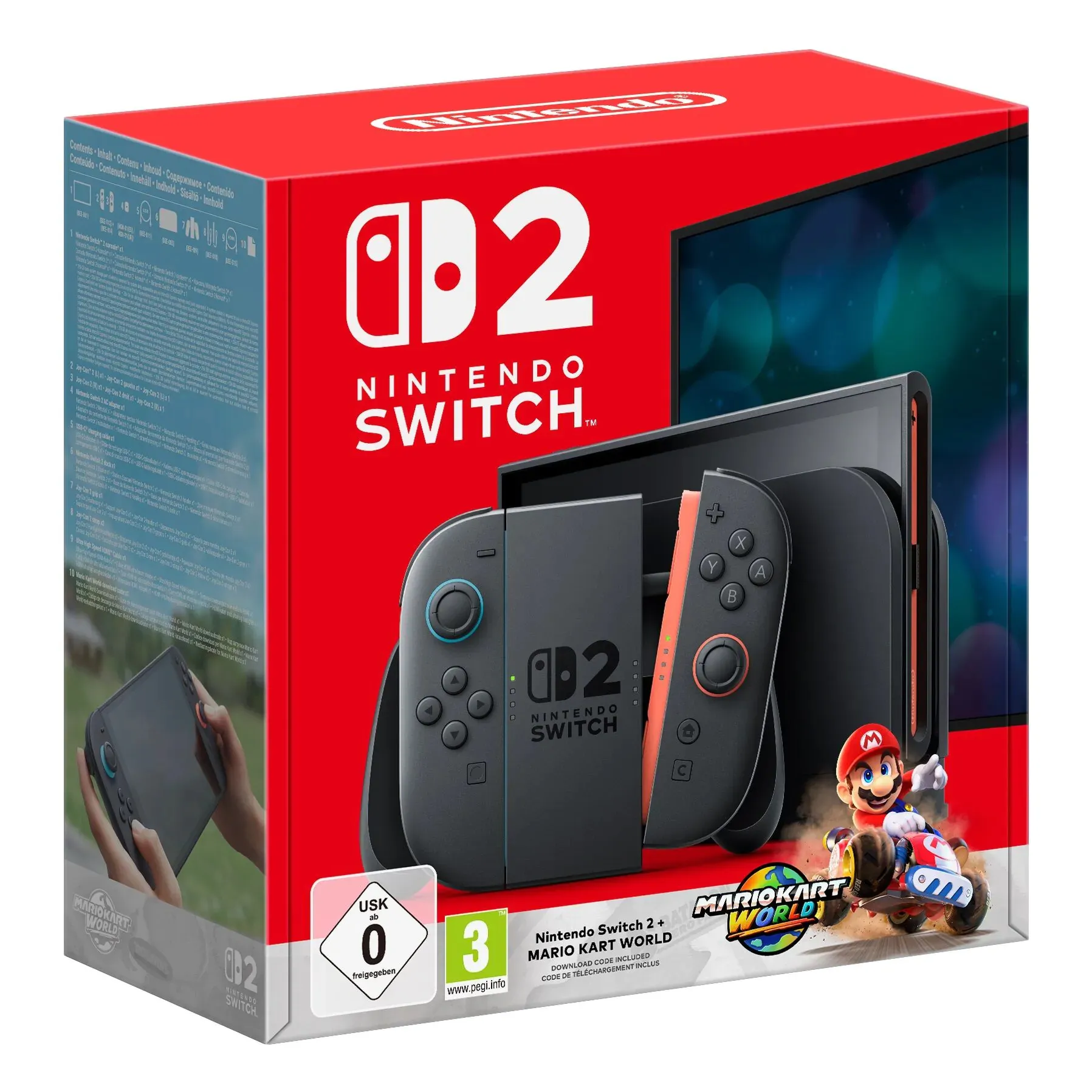 nintendo switch 2 igraća konzola + mario kart world - 4k hdr igraći sustav s joy-con 2 kontrolerima i gamechatom - 891 - slika 1