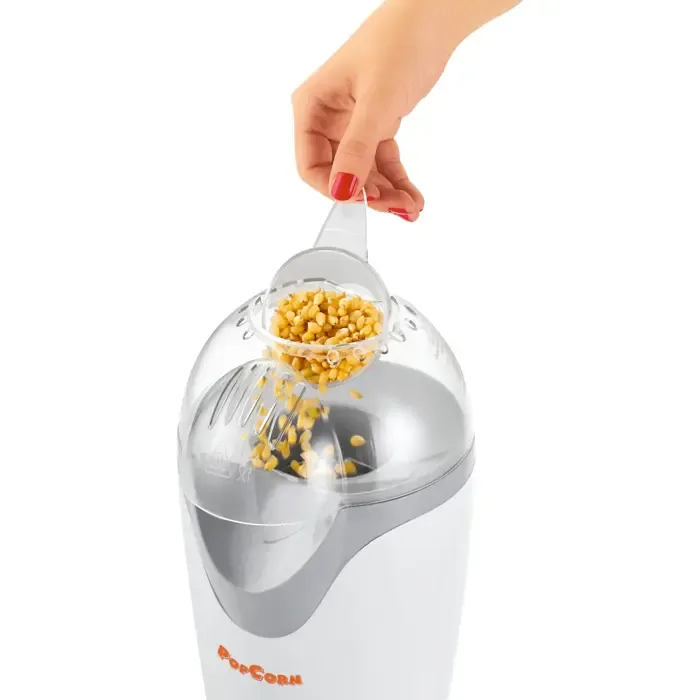 clatronic popcorn maker pm3635 - white / gray - slika 3