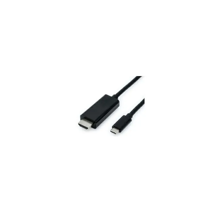 roline value usb-c - hdmi kabel, m/m, 2.0m, crni - slika 1
