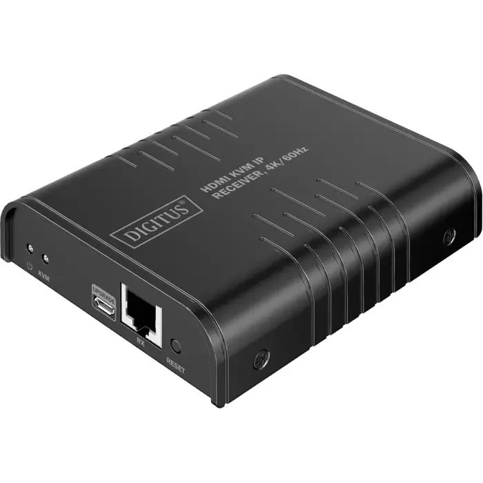 digitus hdmi kvm ip receiver (black, 4k/60hz) - slika 1