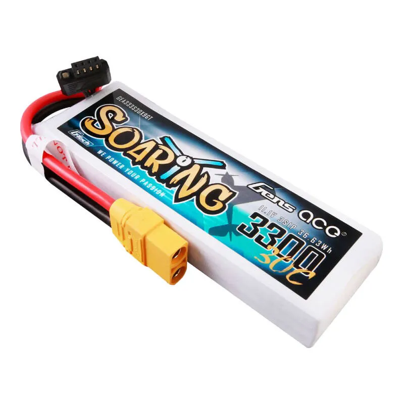 gens ace g-tech soaring 3300mah 11.1v 30c 3s1p lipo battery pack with xt90 plug - slika 2