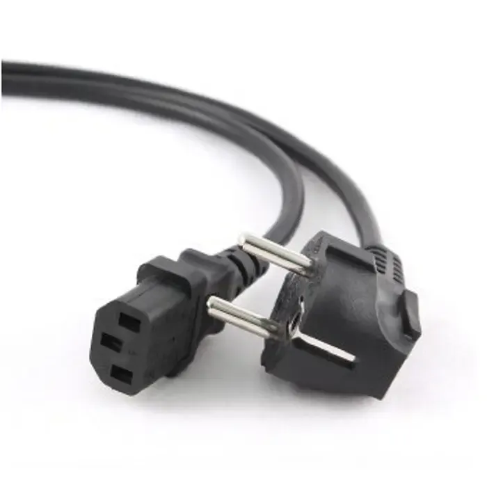 gembird pc-186 power cable black 1.8 m cee7/4 c14 coupler - slika 2