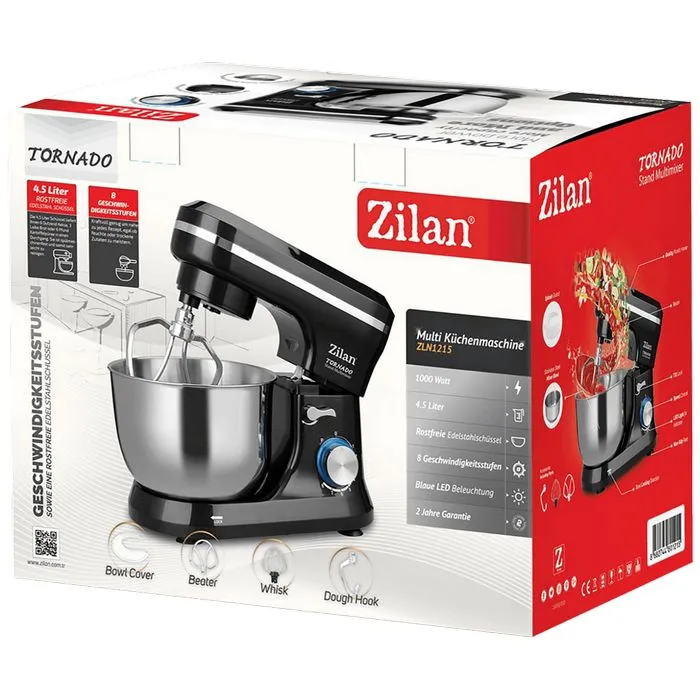 zilan mikser sa posudom, 8 brzina+pulse, 4.5 lit., 1000 w - zln1215 - slika 3