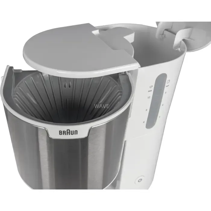 braun purshine kf 1505, filter machine (white/stainless steel) - slika 4