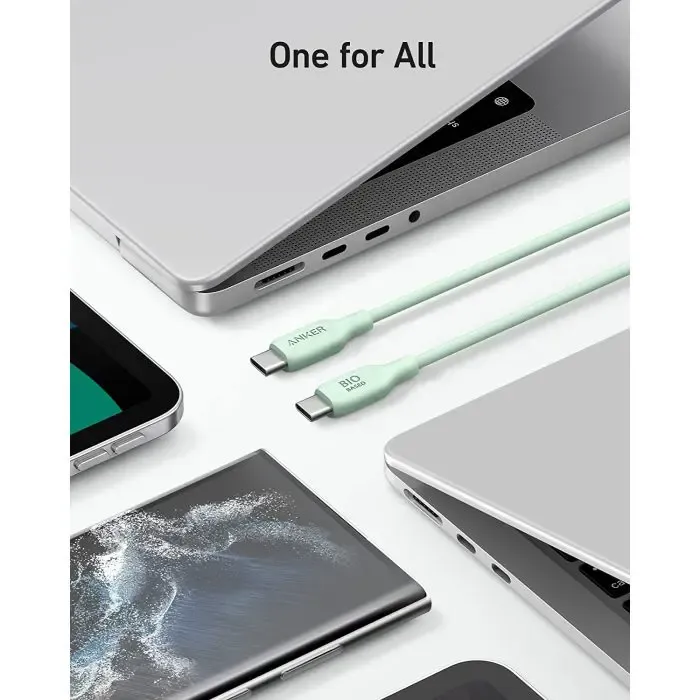 anker 543 bio usbc-usbc 0.9m cable green - slika 3