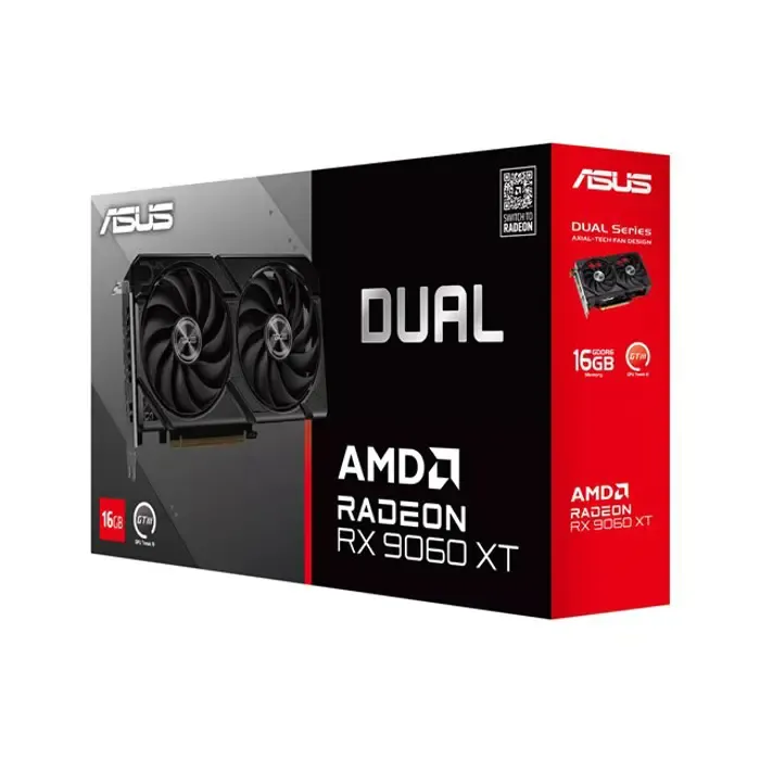 asus dual radeon rx 9060 xt 16gb gddr6, dual-rx9060xt-16g - slika 2