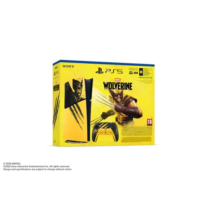 playstation 5 digital edition e chassis marvel’s wolverine battle yellow limited edition vch - preorder 16.09. - slika 4