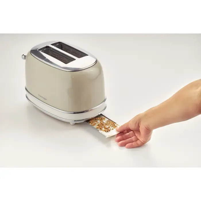 ariete vintage toaster 155 (beige, 810 watts, for 2 slices of toast) - slika 4