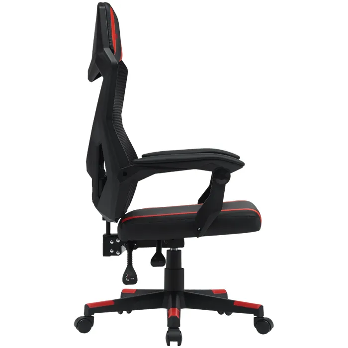 canyon gaming chair flow mch01 mesh black red - slika 3