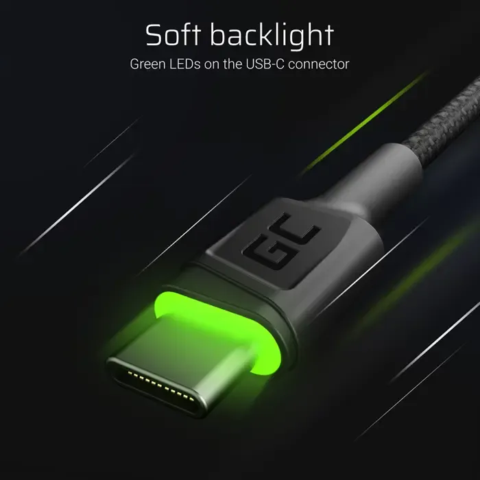 green cell kabgc13 usb cable usb 2.0 2 m usb a usb c black - slika 3