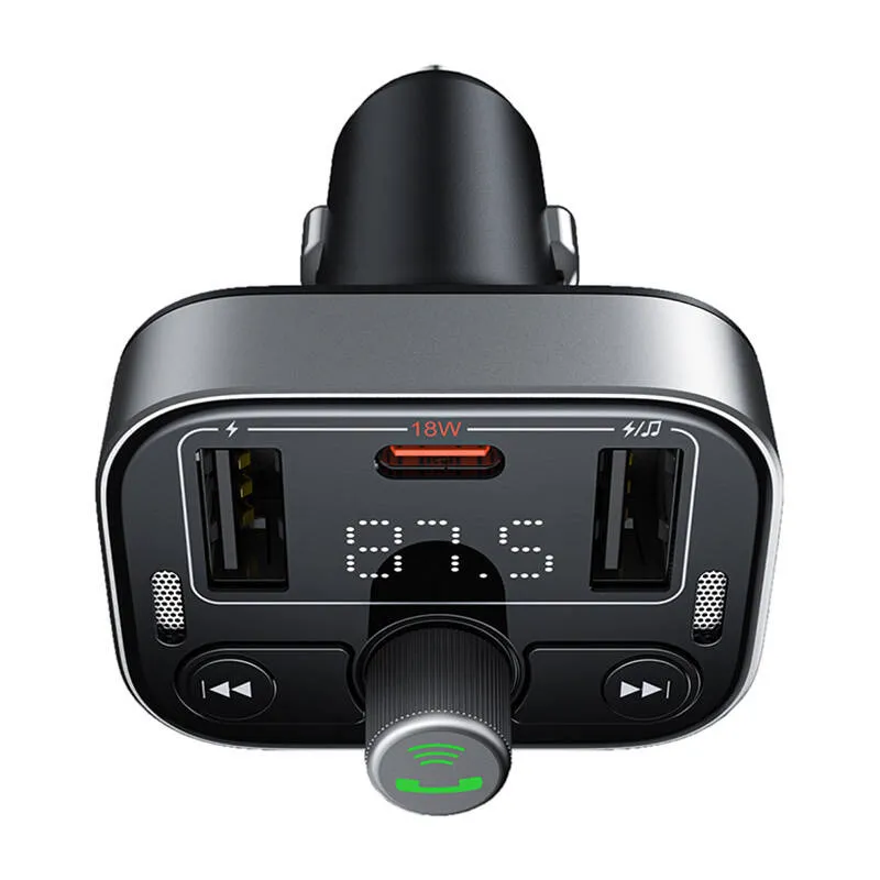 fm transmitter baseus s-09 pro, bluetooth (black) - slika 3