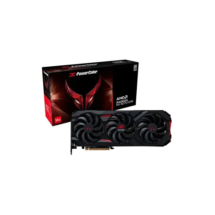 karta graficzna powercolor rx9070gre red devil - slika 1