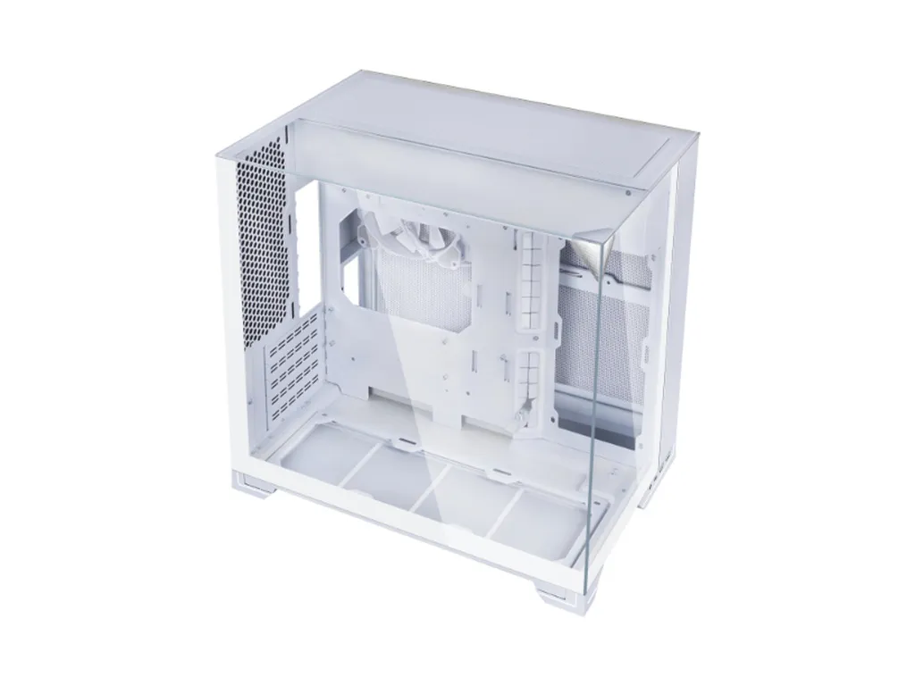 računalniško ohišje lian li o11 vision-m, micro-atx, kaljeno steklo, belo - o11vmw - slika 1
