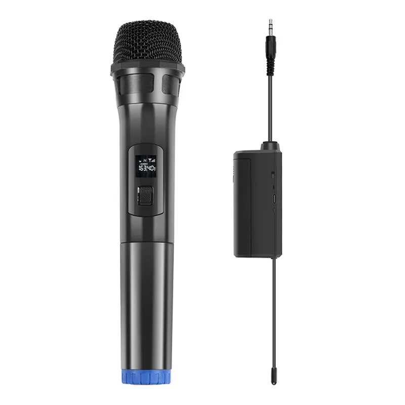 wireless dynamic microphone uhf puluz pu628b 3.5mm (black) - slika 2