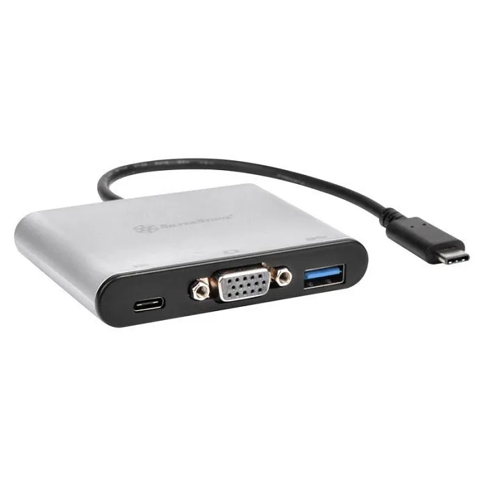 silverstone sst-ep06c - usb 3.1 typ-c auf vga/usb type c/usb type a adapter hub sst-ep06c - slika 1