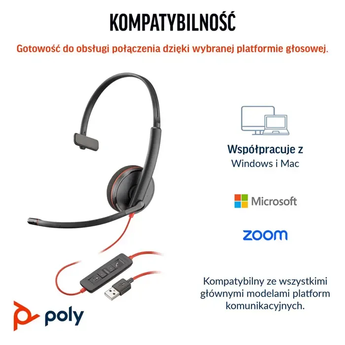 poly blackwire 3210 - headset - slika 2