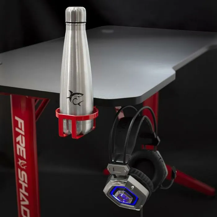 white shark rgb gaming stol fire shadow / 120x60x18 - slika 2