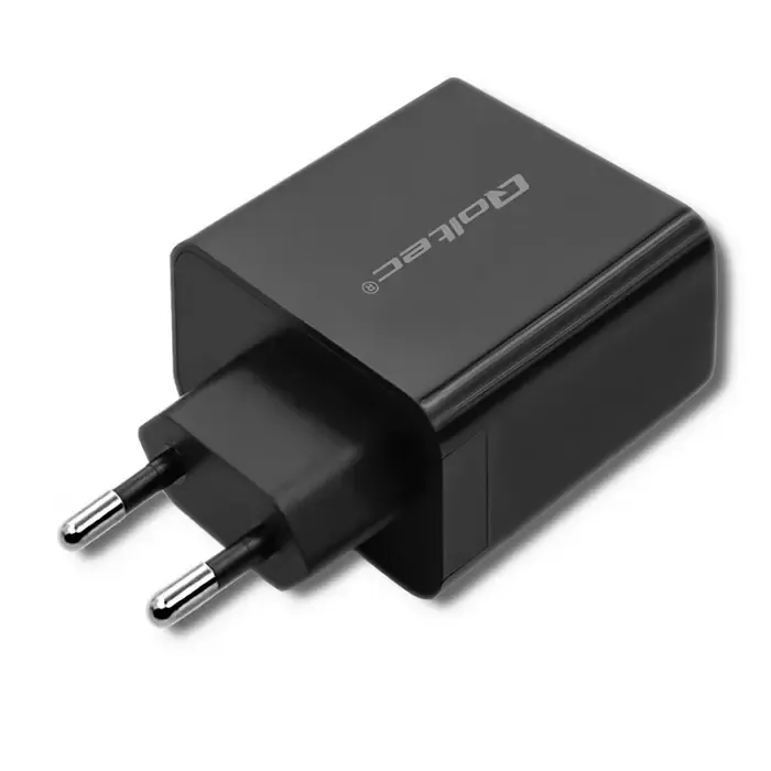 qoltec 51717 charger | 45w | 5-20v | 2.25-3a | usb type c pd | usb | black - slika 4