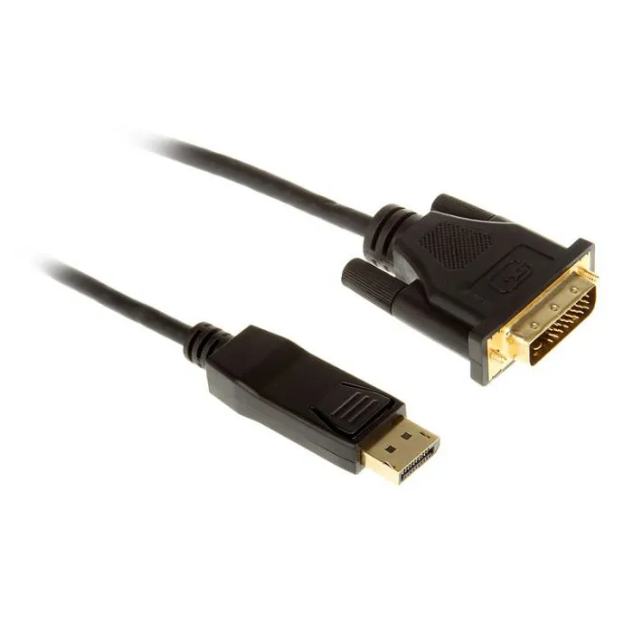 inline displayport zu dvi konverter kabel, black - 1m 17111 - slika 2