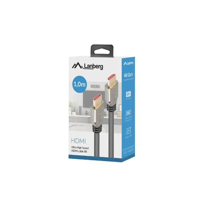 lanberg ca-hdmi-30cu-0010-bk cable hdmi 1m hdmi typu a (standard) 8k 60hz - slika 4