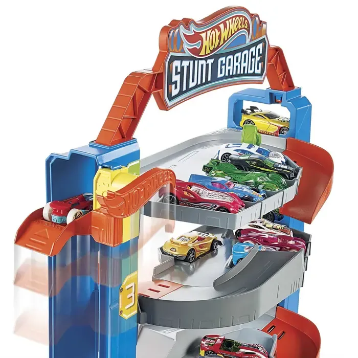 hot wheels city stunt garage, gnl70 mattel - slika 4