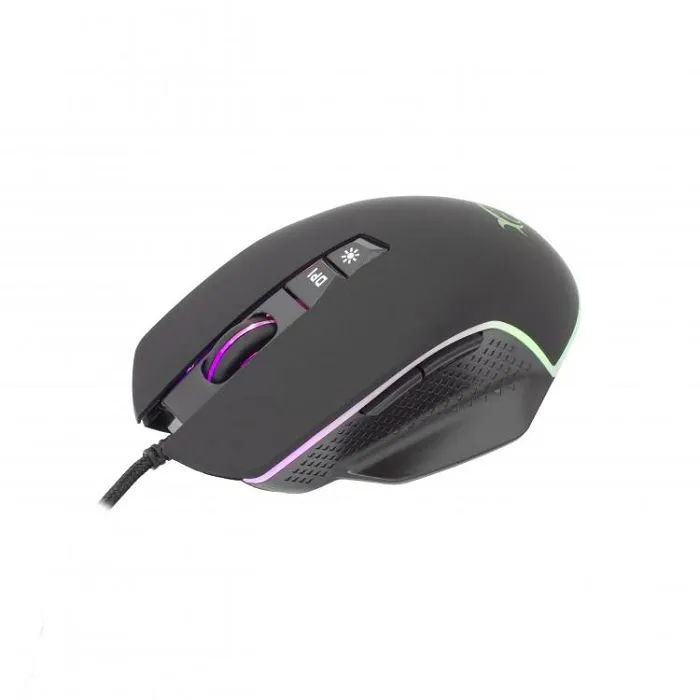 white shark rgb gaming miš gm-5009 gareth crni 6400dpi - slika 3