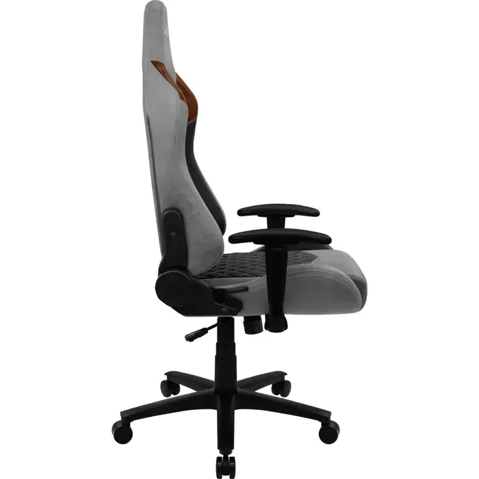 aerocool duke aerosuede universal gaming chair black, brown, grey - slika 5