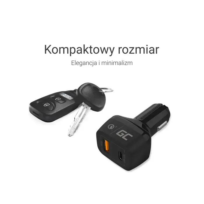 green cell cad33 mobile device charger black indoor - slika 3
