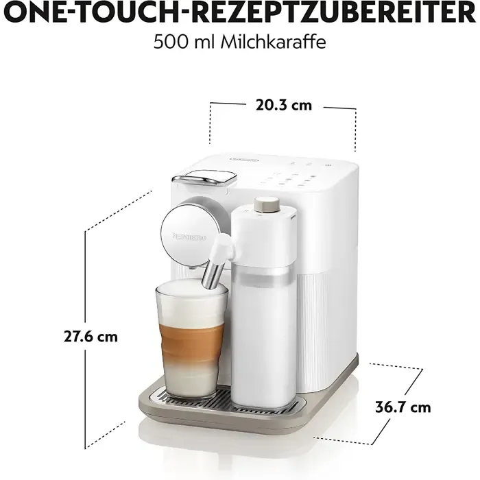 delonghi nespresso gran latissima en 640.w, capsule machine (white) - slika 3