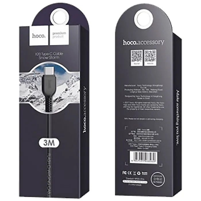 hoco. usb kabl za smartphone , usb type c, dužina 3 met. - x20 flash type c 3m - slika 2