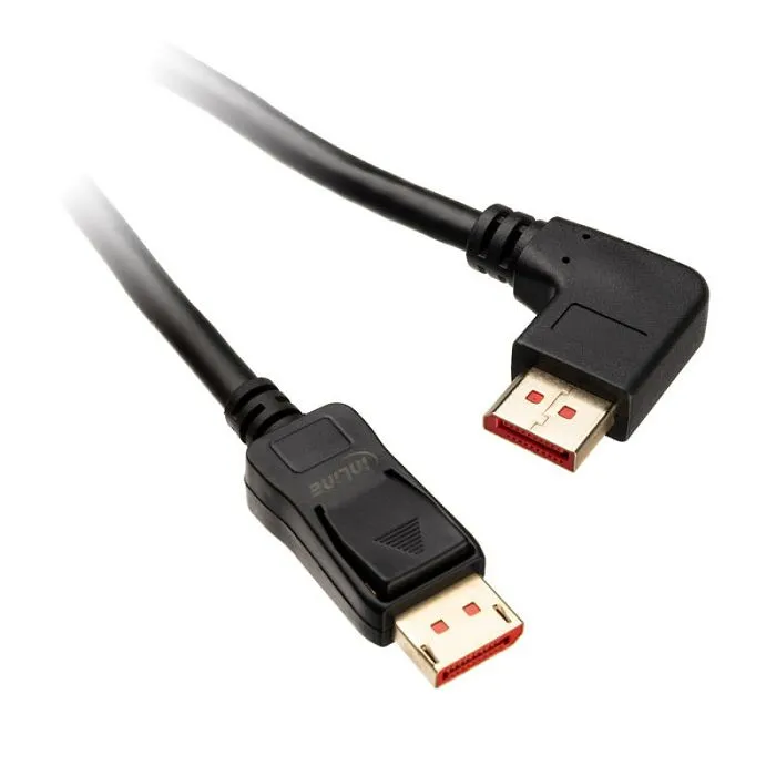 inline 8k (uhd-2) displayport kabel, links gewinkelt, black - 1m 17151l - slika 1