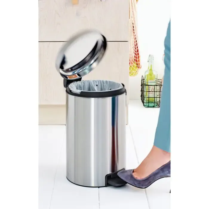 brabantia waste bin 12l metal - slika 2