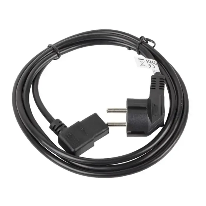 lanberg ca-c13c-12cc-0018-bk power cable black 2 m c13 coupler cee7/7 - slika 3