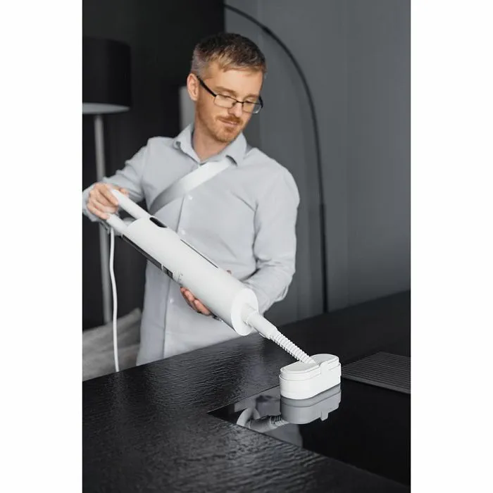 aeno steam mop sm1, with built-in water filter, aroma oil tank, 1000w, 110 °c, tank volume 380ml, screen touch switch - slika 5