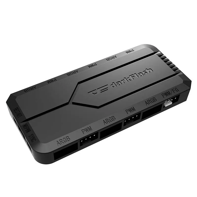 fan control box for computer darkflash rc2 rgb pwm (black) - slika 2