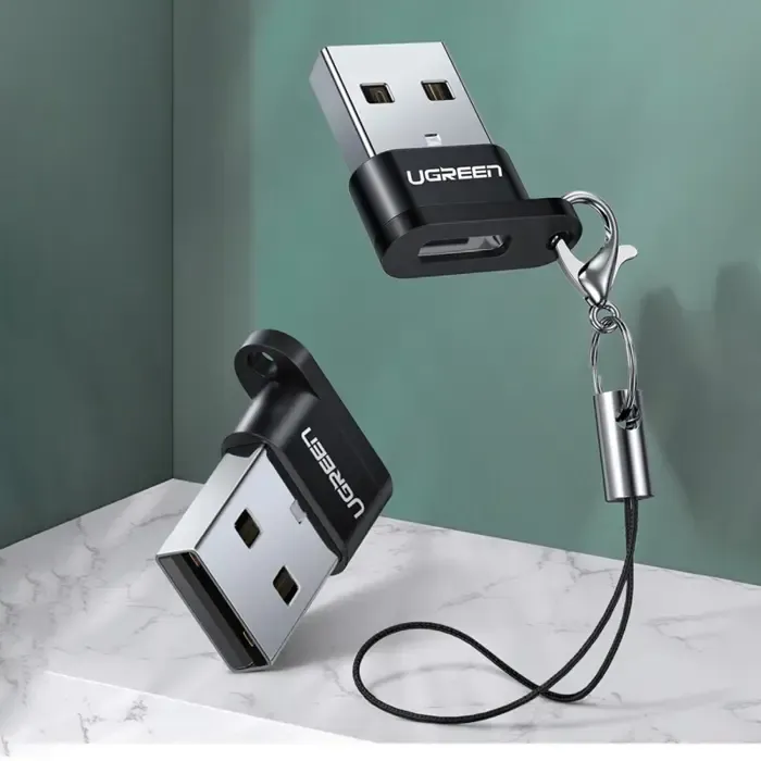 ugreen, usb-c 3.1 (f) / usb-a 2.0 (m), crni - slika 1