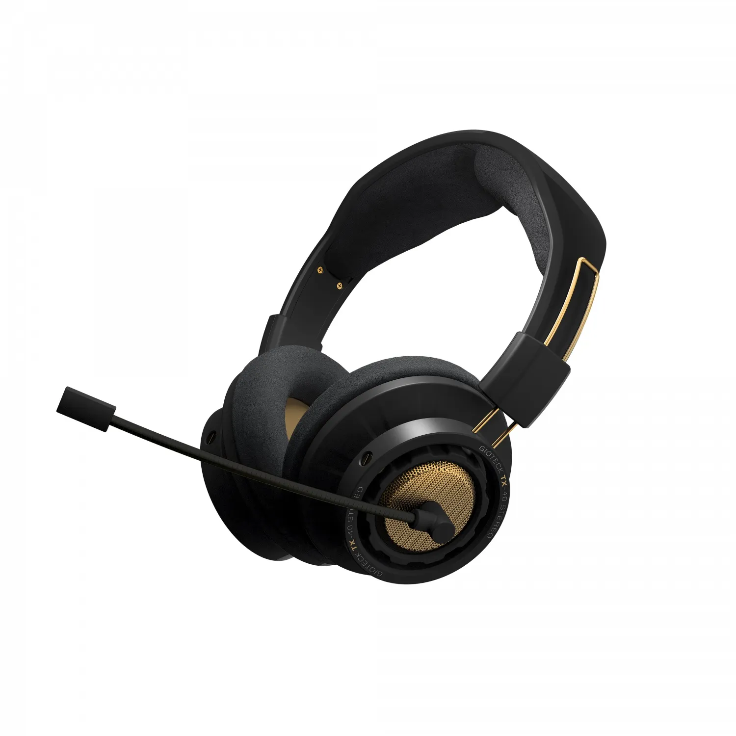 gioteck headset tx40s wired stereo gaming for ps4/xbox/pc - black/bronze - slika 1