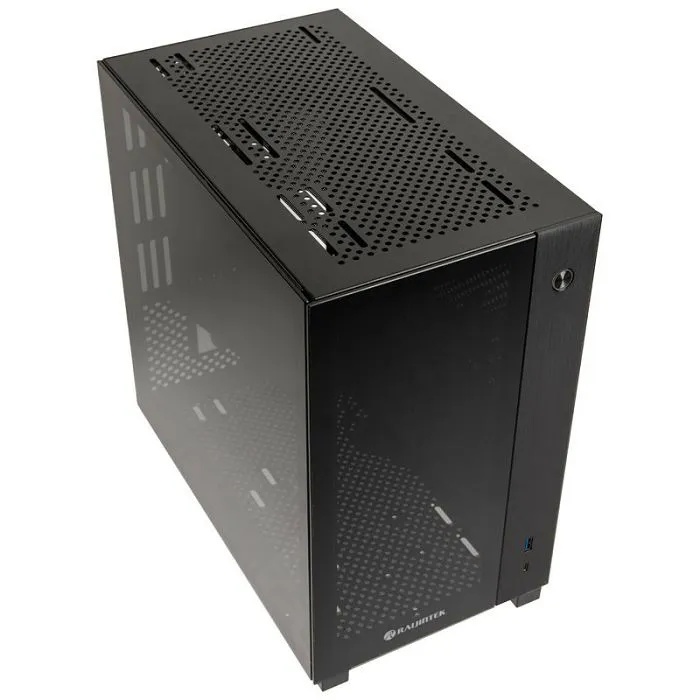 raijintek paean mini mini-itx kućište, tempered glass - crno 0r20b00213 - slika 1