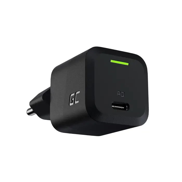 usb charger green cell powergan 33 w pd 3.0 qc 3.0 1x usb-c black - slika 3
