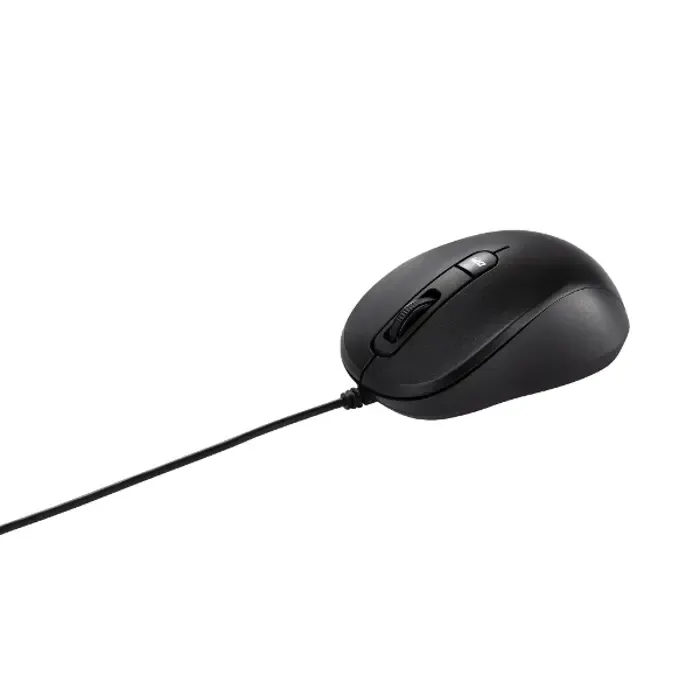 asus mu101c, žičani optički miš, crni - slika 1