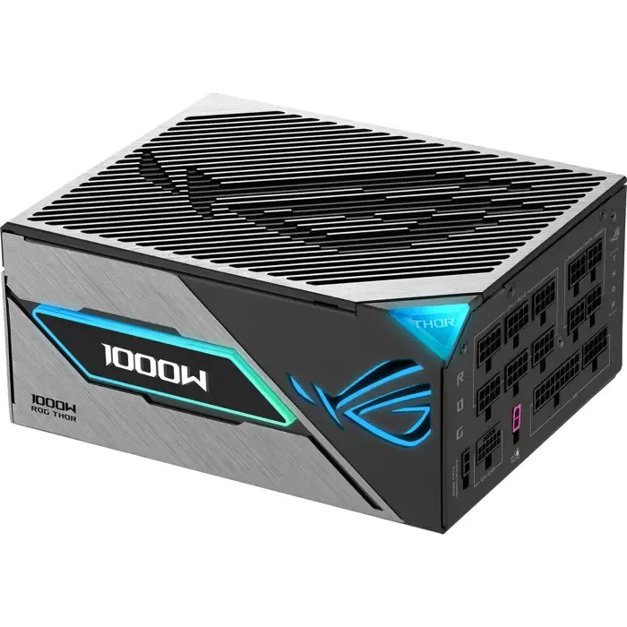 asus rog thor 1000w platinum iii e (black, 1x 12 pin high power gpu, 4x pcie, cable management, 1000 watts) - slika 4