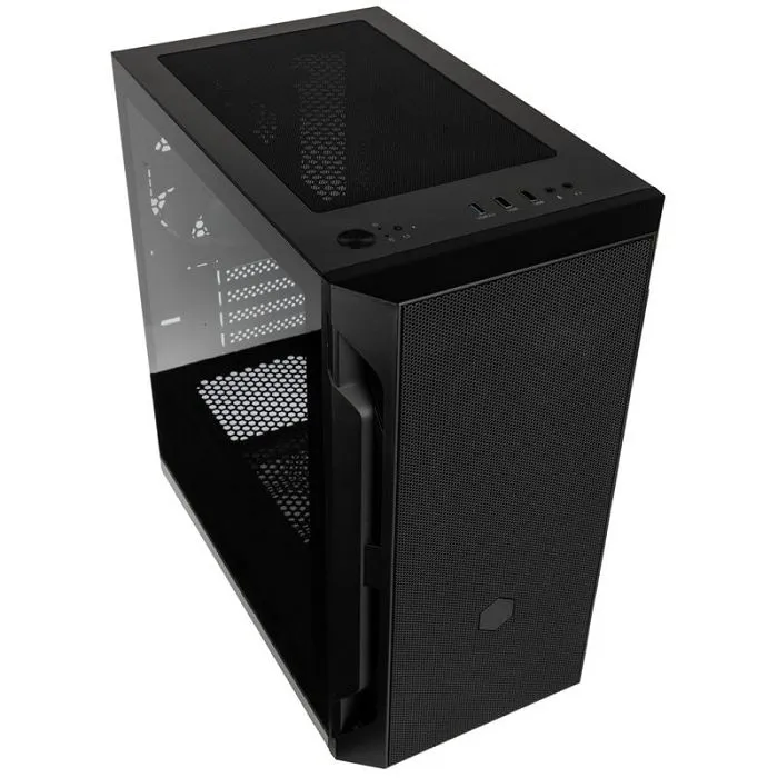 silverstone fara h1m, kaljeno staklo - crno sst-fah1mb-g - slika 1