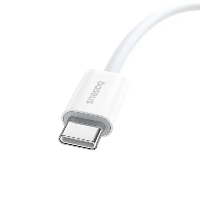 baseus superior usb c to usb c data cable 1 m 30 w white - slika 4